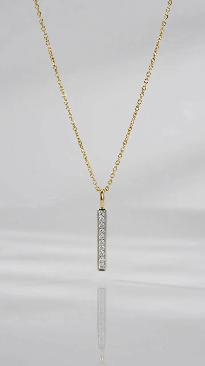 14k Yellow Gold Mirrored Heart Chain Necklace