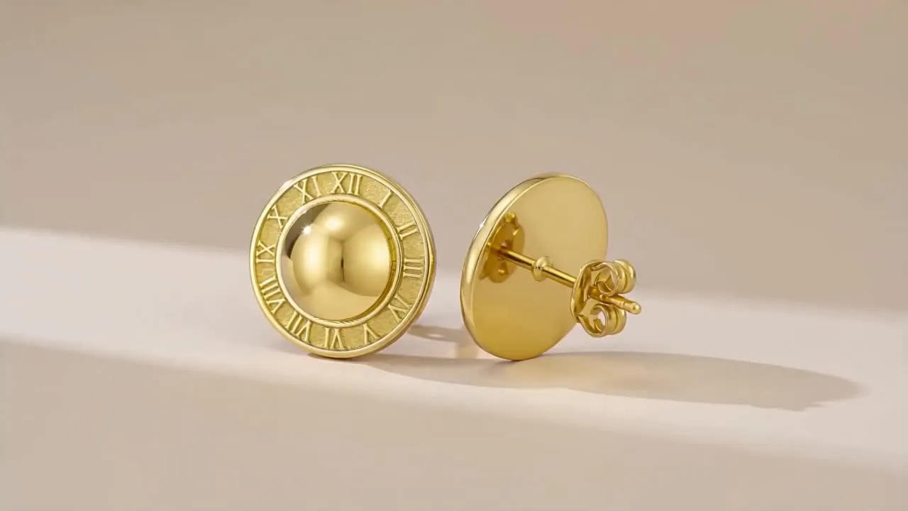 14k Gold Stud Earrings