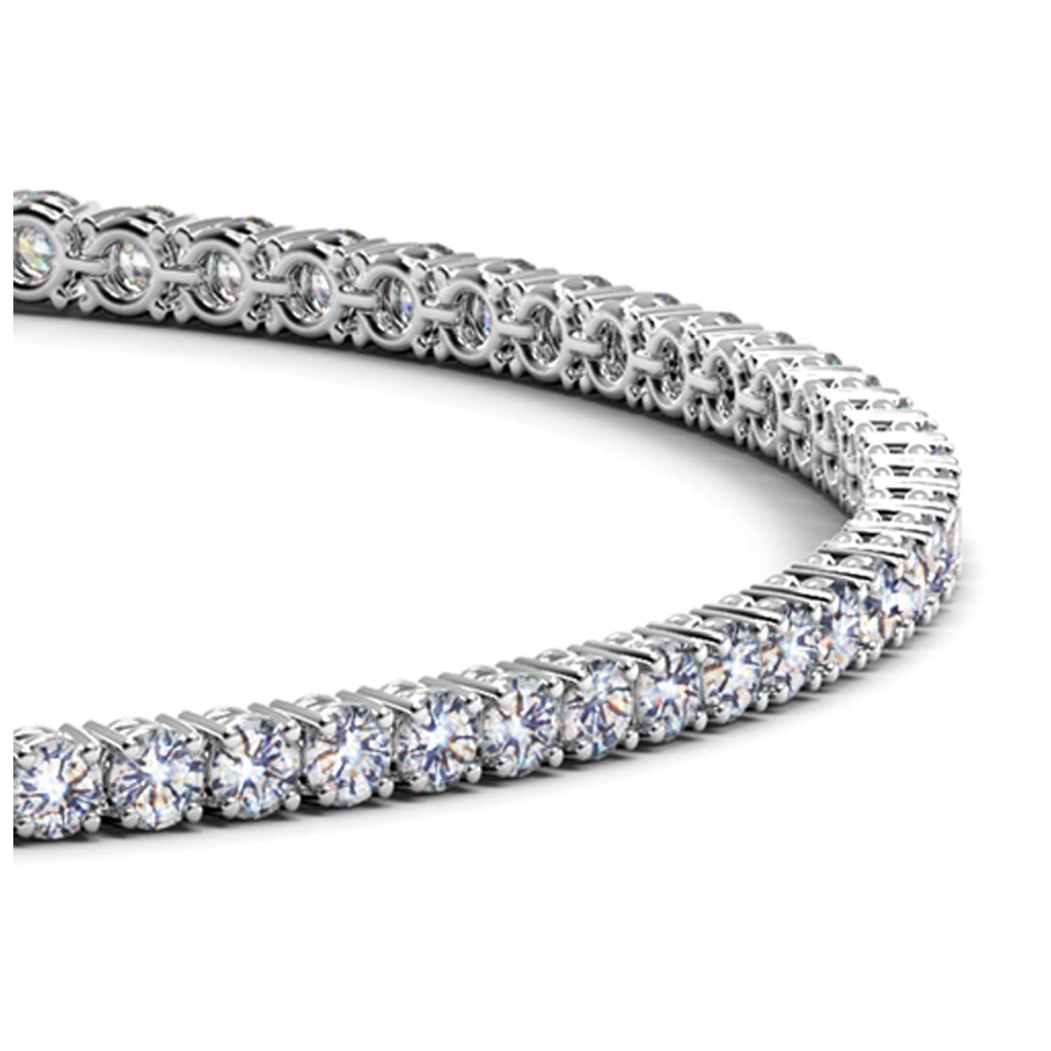 2 ctw Lab-Grown Diamond Tennis Bracelet in 14k White Gold (F-G, VS2-SI1) view 2