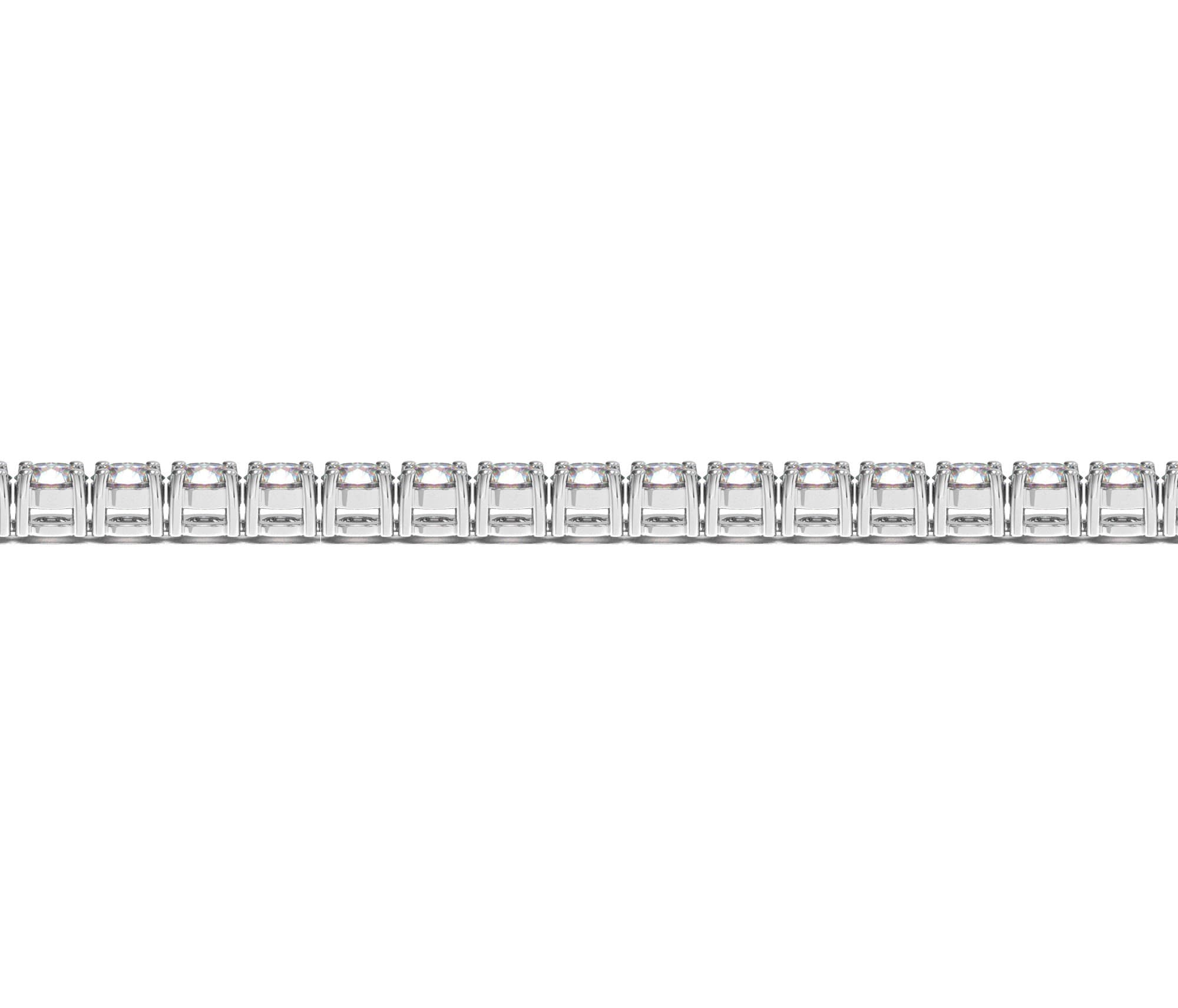 10 ctw Lab-Grown Diamond Tennis Bracelet in 14k White Gold (F-G, VS2-SI1) view 3