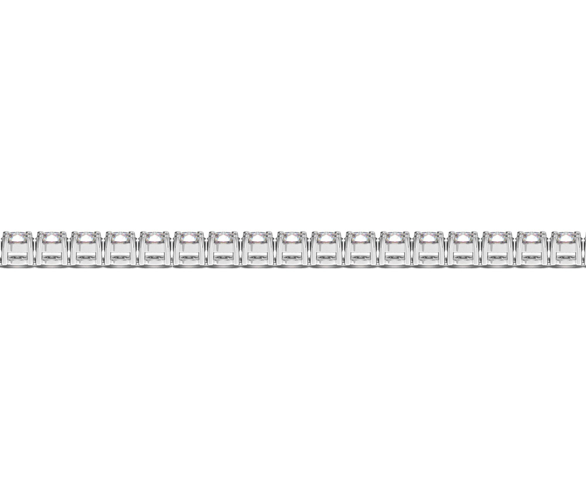 7 ctw Lab-Grown Diamond Tennis Bracelet in 14k White Gold (F-G, VS2-SI1) view 3