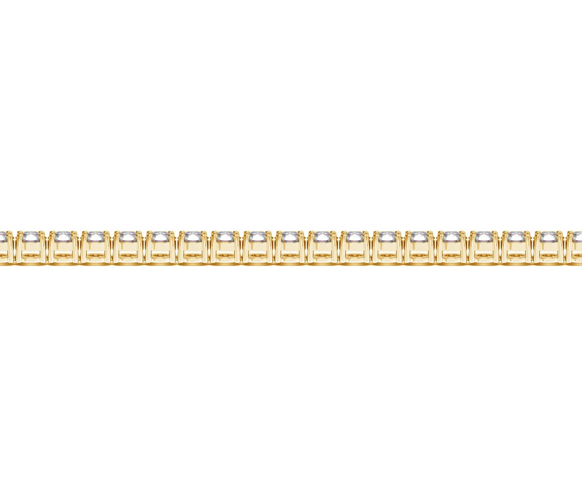 5 ctw Lab-Grown Diamond Tennis Bracelet in 14k Yellow Gold (F-G, VS2-SI1) view 3