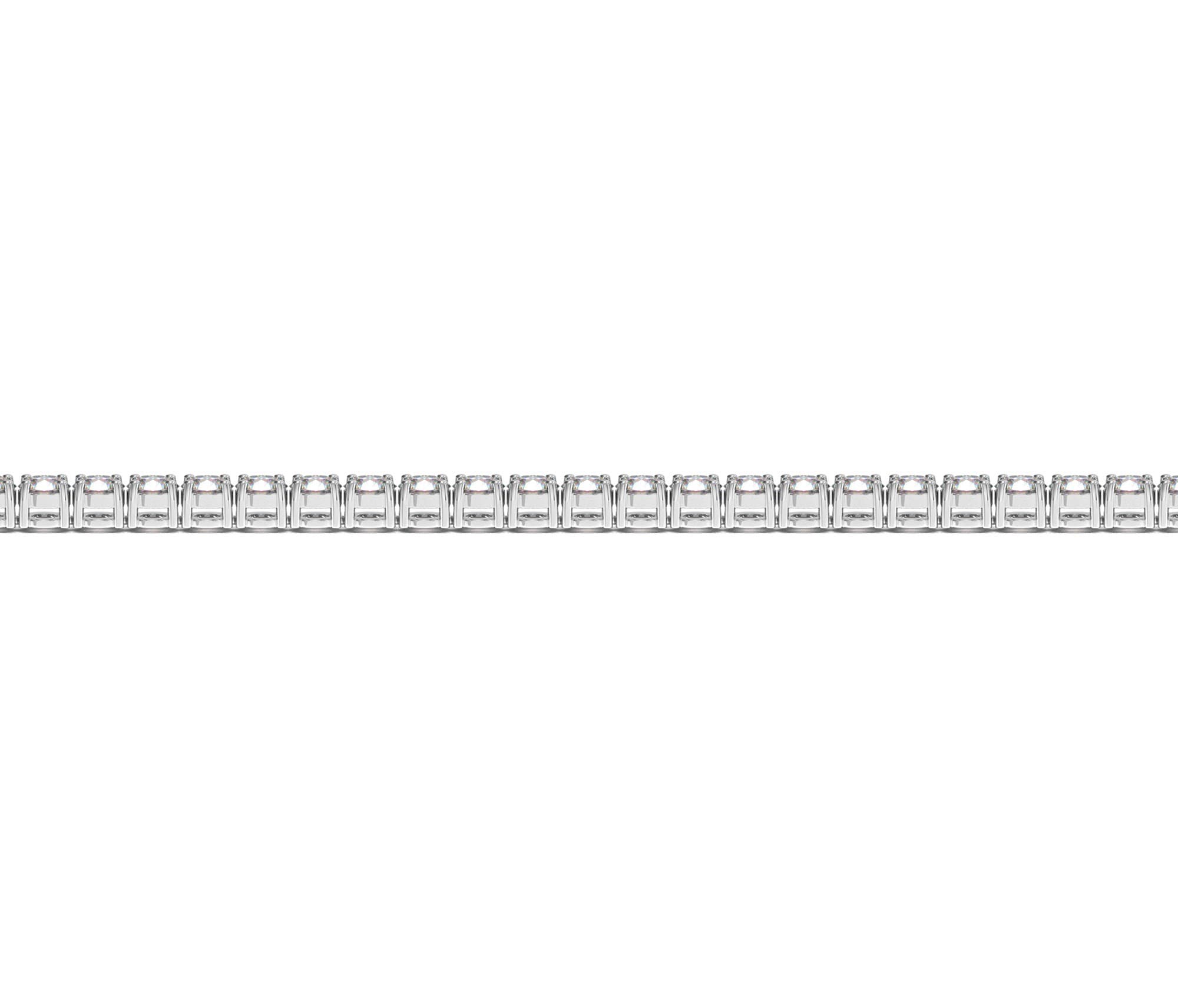 3 ctw Lab-Grown Diamond Tennis Bracelet in 14k White Gold (F-G, VS2-SI1) view 3
