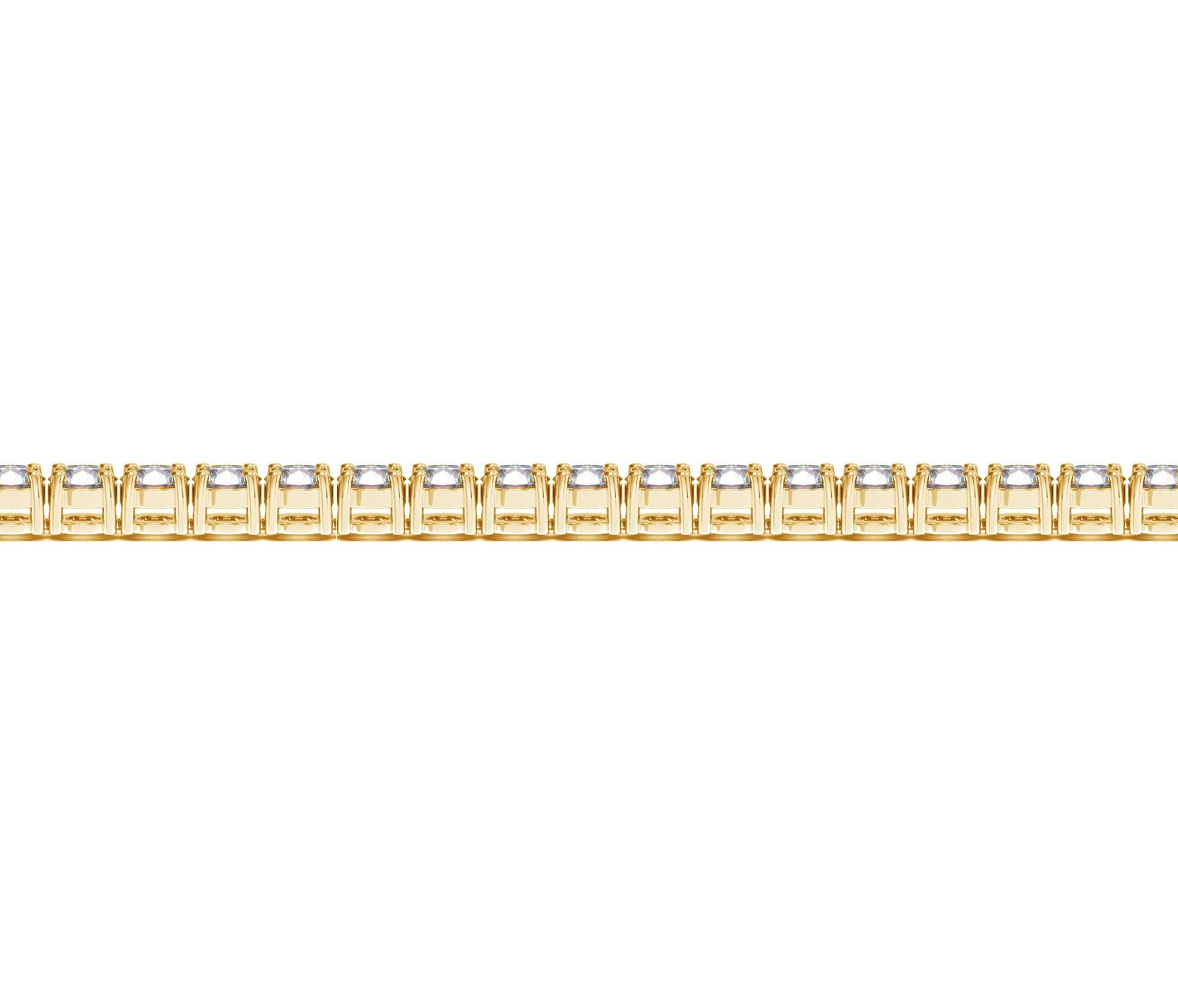 6 ctw Lab-Grown Diamond Tennis Bracelet in 14k Yellow Gold (F-G, VS2-SI1) view 3