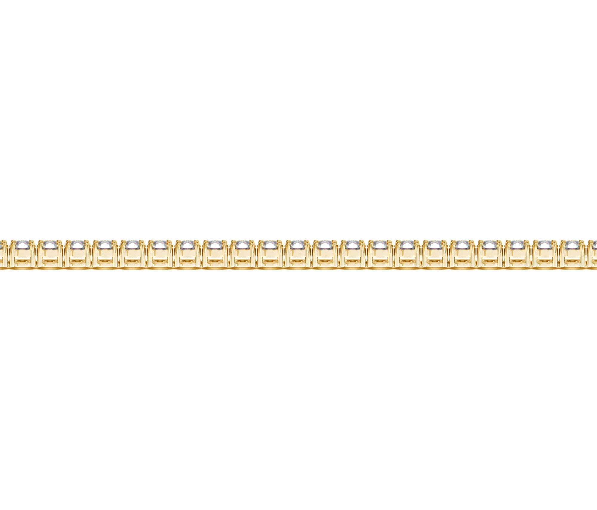 3 ctw Lab-Grown Diamond Tennis Bracelet in 14k Yellow Gold (F-G, VS2-SI1) view 3