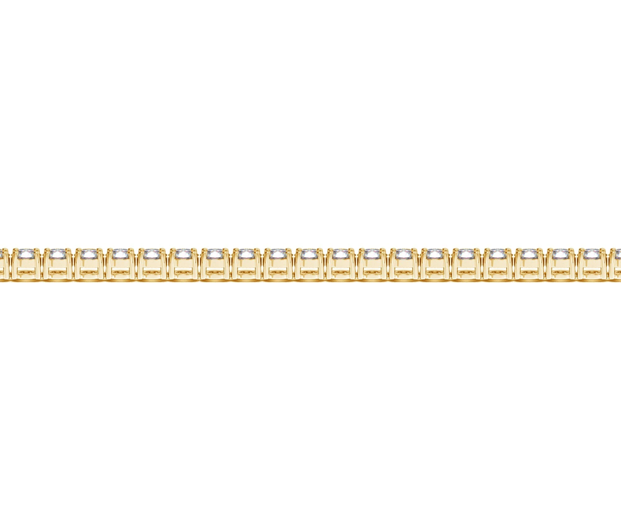 4 ctw Lab-Grown Diamond Tennis Bracelet in 14k Yellow Gold (F-G, VS2-SI1) view 3