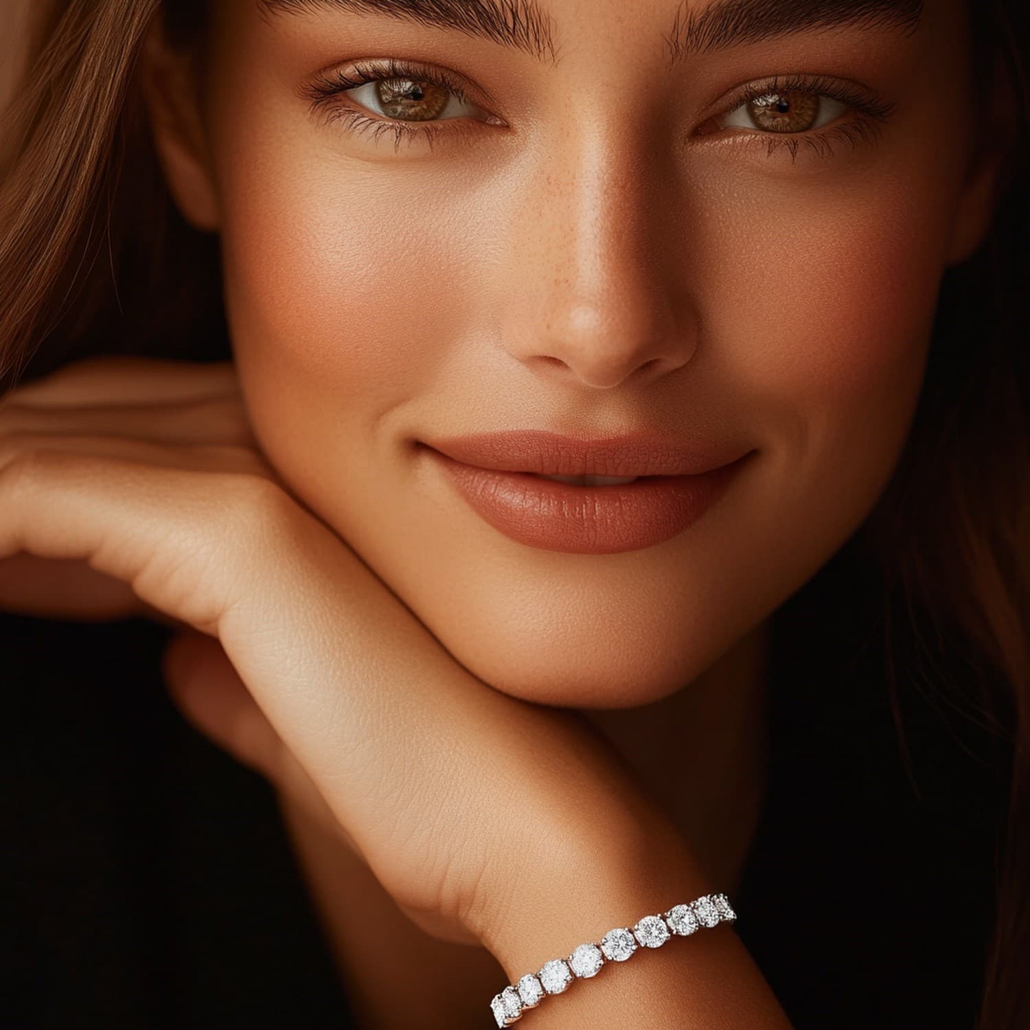 8 ctw Lab-Grown Diamond Tennis Bracelet in 14k White Gold (F-G, VS2-SI1) view 5
