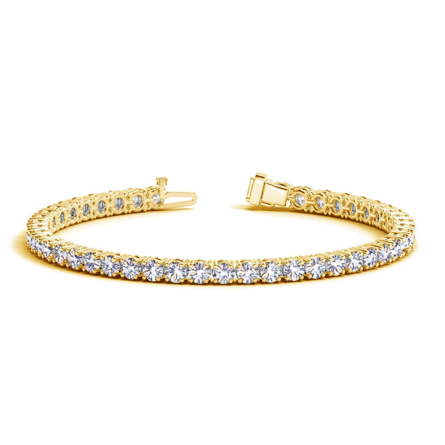 8 ctw Lab-Grown Diamond Tennis Bracelet in 14k Yellow Gold (F-G, VS2-SI1)