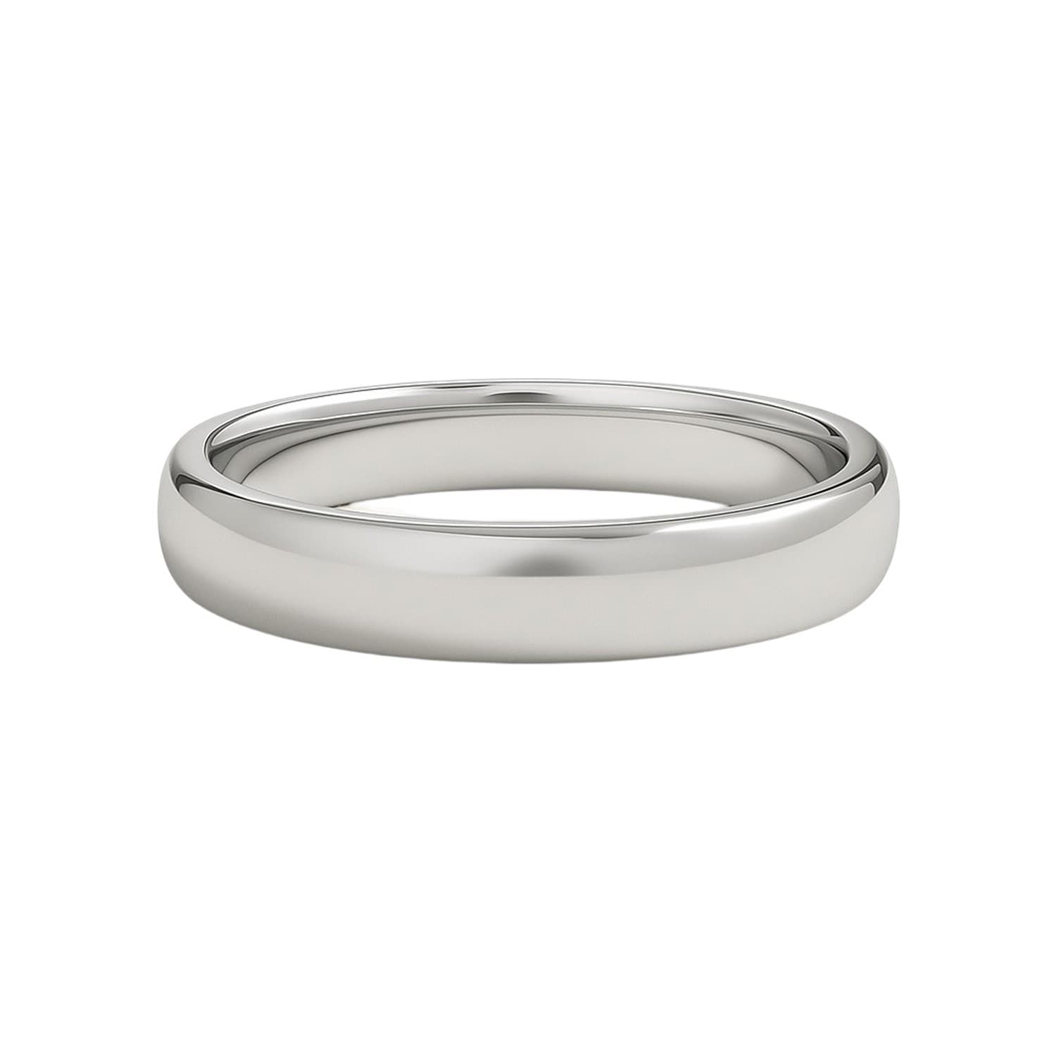14k White Gold Comfort Fit Wedding Band(5.00 mm) — alternate view