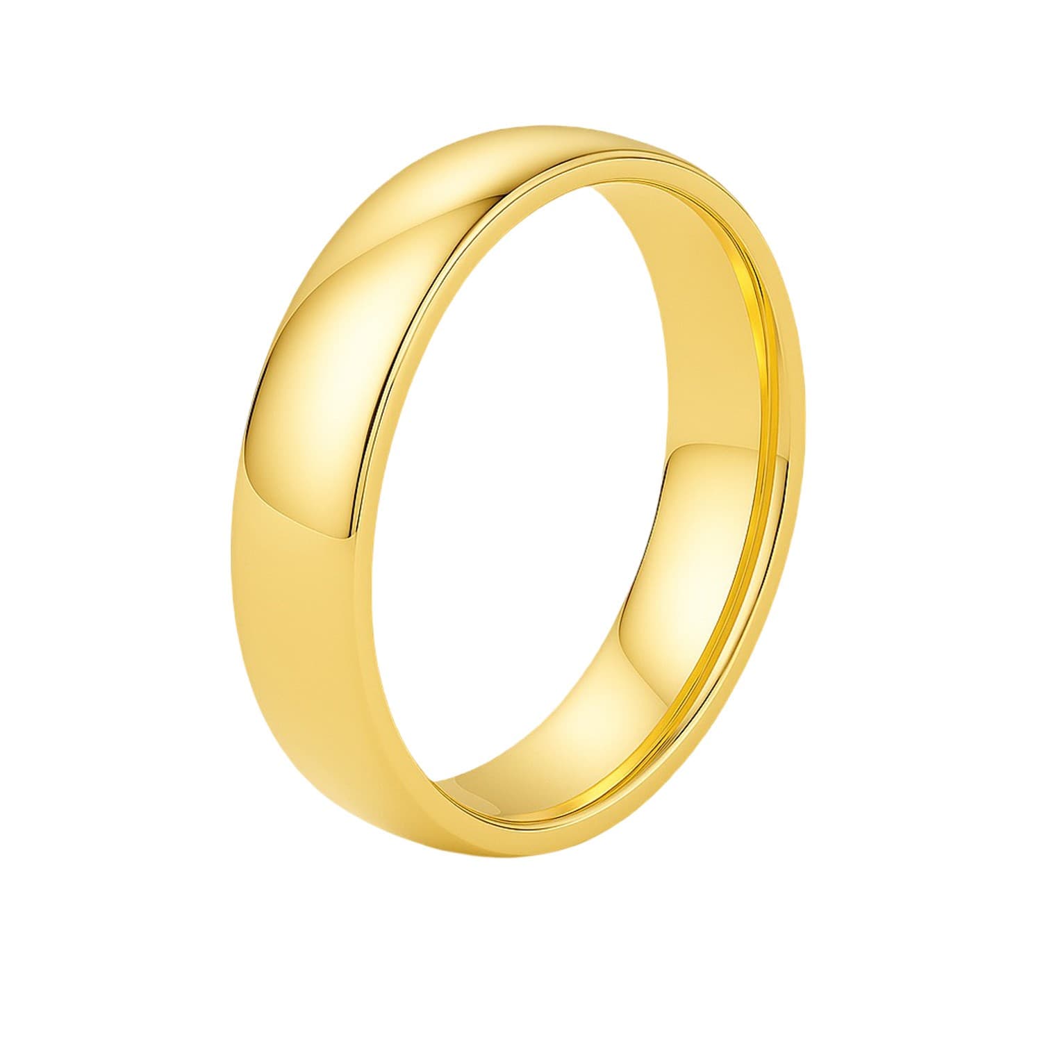 14k Yellow Gold Comfort Fit Wedding Band(5.00 mm)