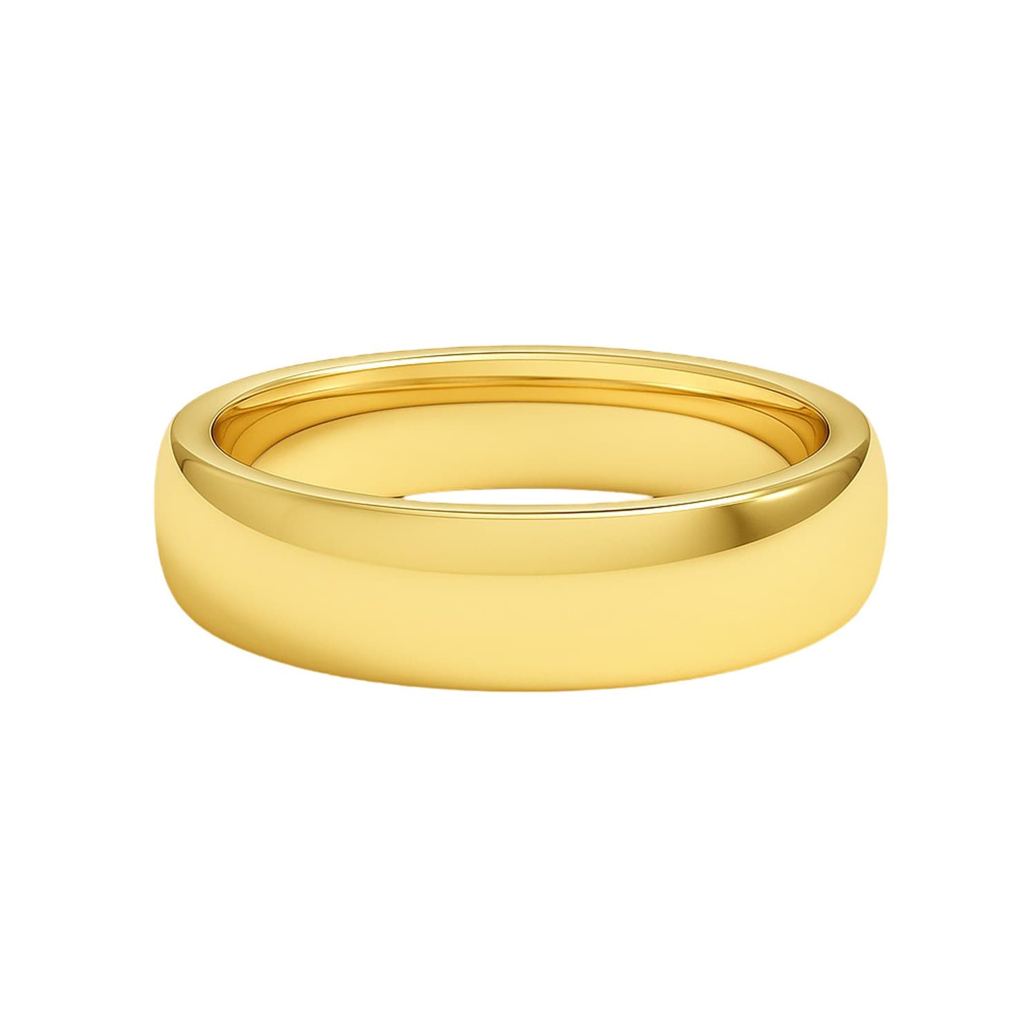 14k Yellow Gold Comfort Fit Wedding Band (6.00 mm) — alternate view