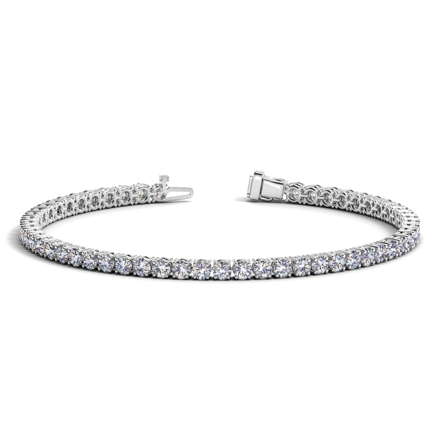 5 ctw Lab-Grown Diamond Tennis Bracelet in 14k White Gold (F-G, VS2-SI1)