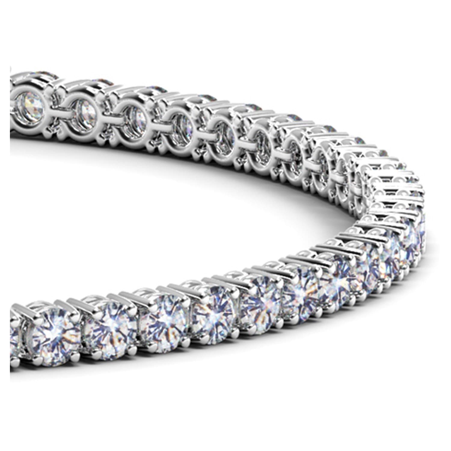 5 ctw Lab-Grown Diamond Tennis Bracelet in 14k White Gold (F-G, VS2-SI1) — alternate view