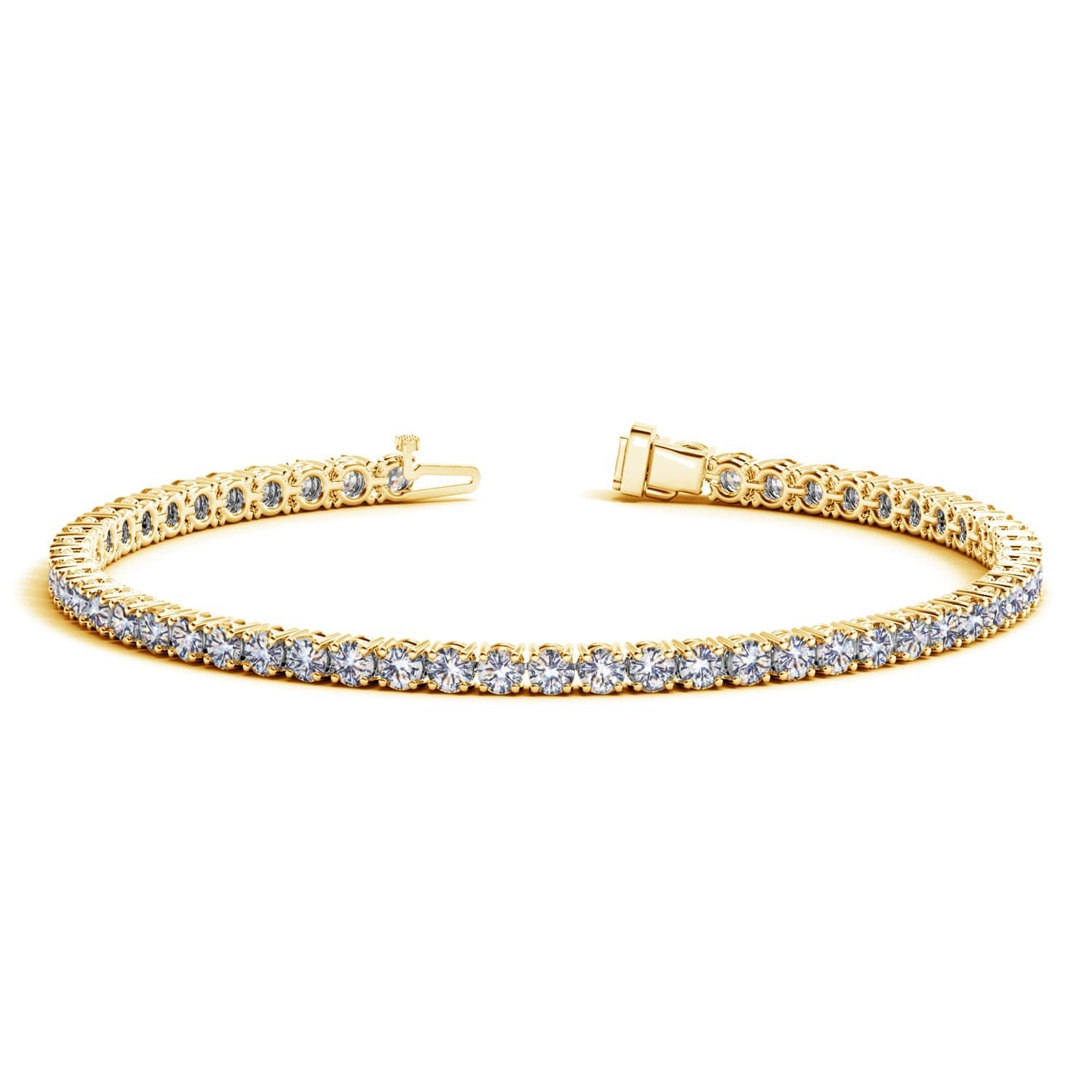5 ctw Lab-Grown Diamond Tennis Bracelet in 14k Yellow Gold (F-G, VS2-SI1)